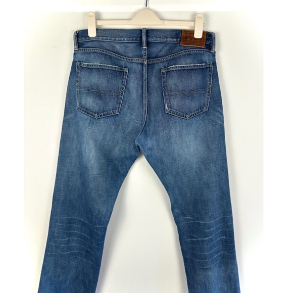 Vintage Polo by Ralph Lauren Relaxed Fit Denim Blue Jeans • 34 x 34 Mens - Picture 6 of 10